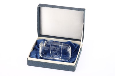 Lot 618 - An Olympus mju-1 Stylus Crystal Paperweight