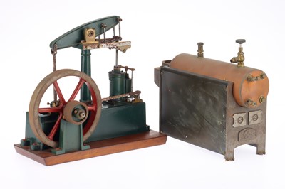 Lot 1184 - Stuart Turner Beam Steam Engine & Boiler