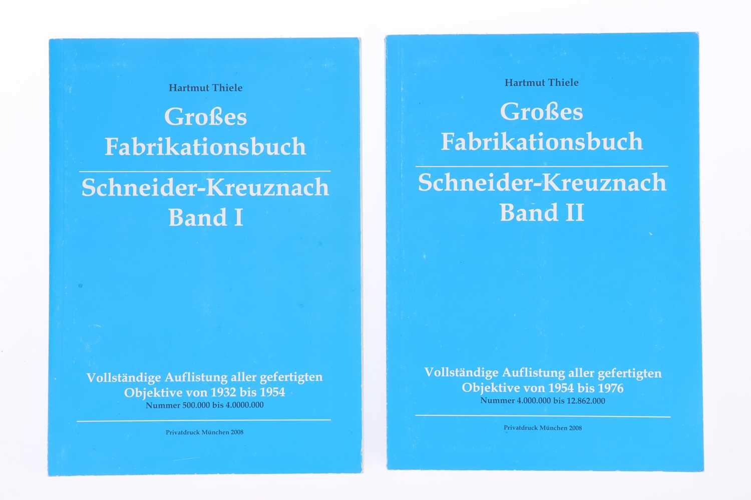 Lot 778 - "Grosses Fabrikationsbuch Band 1 and 2", Hartmut Thiele