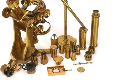 Lot 311 - A Large & Impressive Ross No.1 Binocular Microscope Outfit