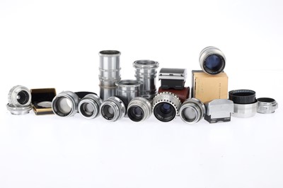 Lot 384 - A Selection of German Lenses and Extension Tubes