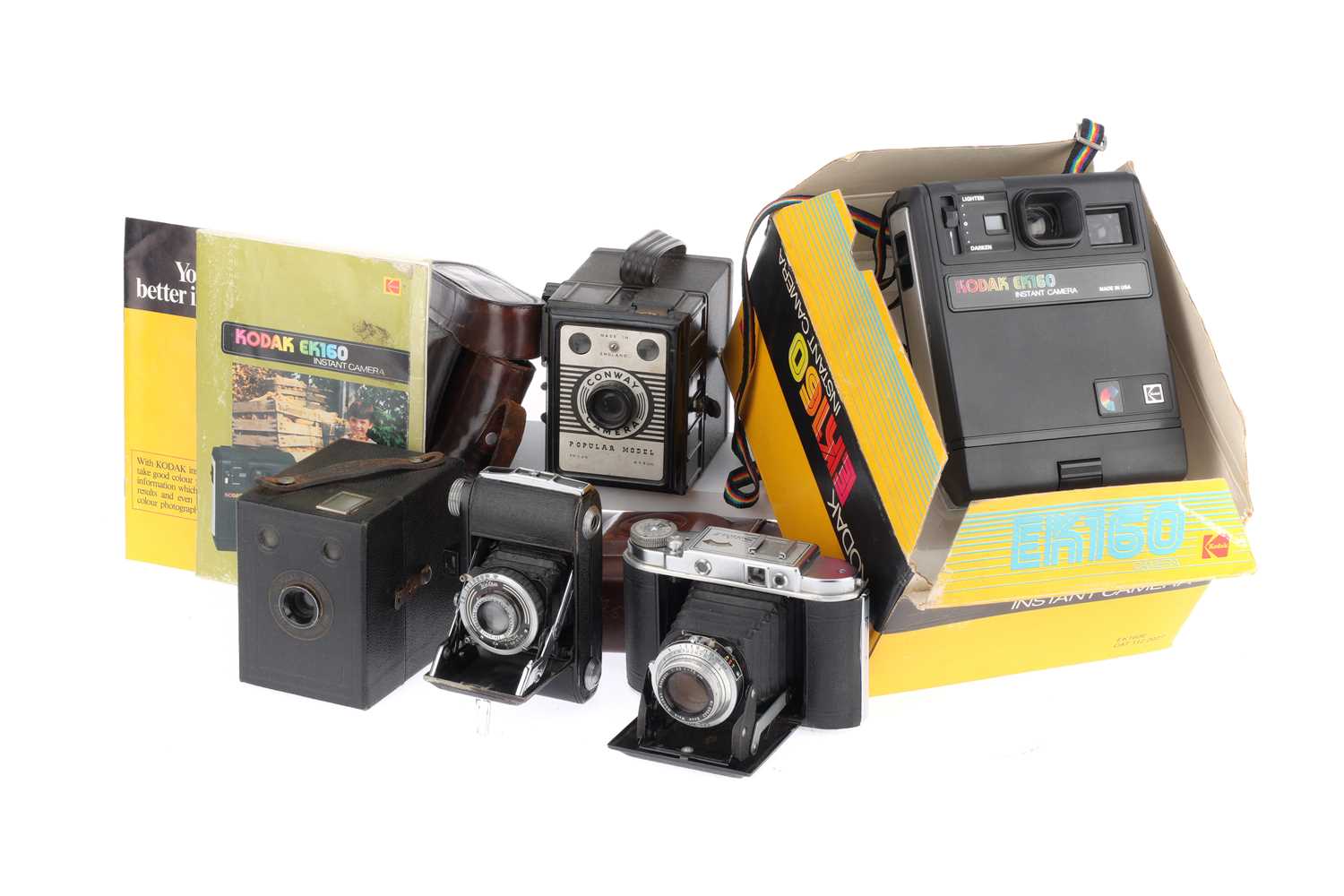 Box Camera Collection Lot 243 - A Selection of Box and Folding Cameras
