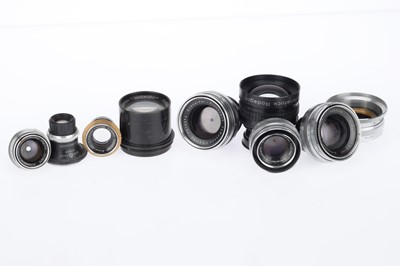 Lot 669 - A Good selection of Enlarger Lenses