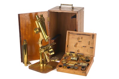 Lot 313 - A Large Smith & Beck No.1  Binocular Microscope