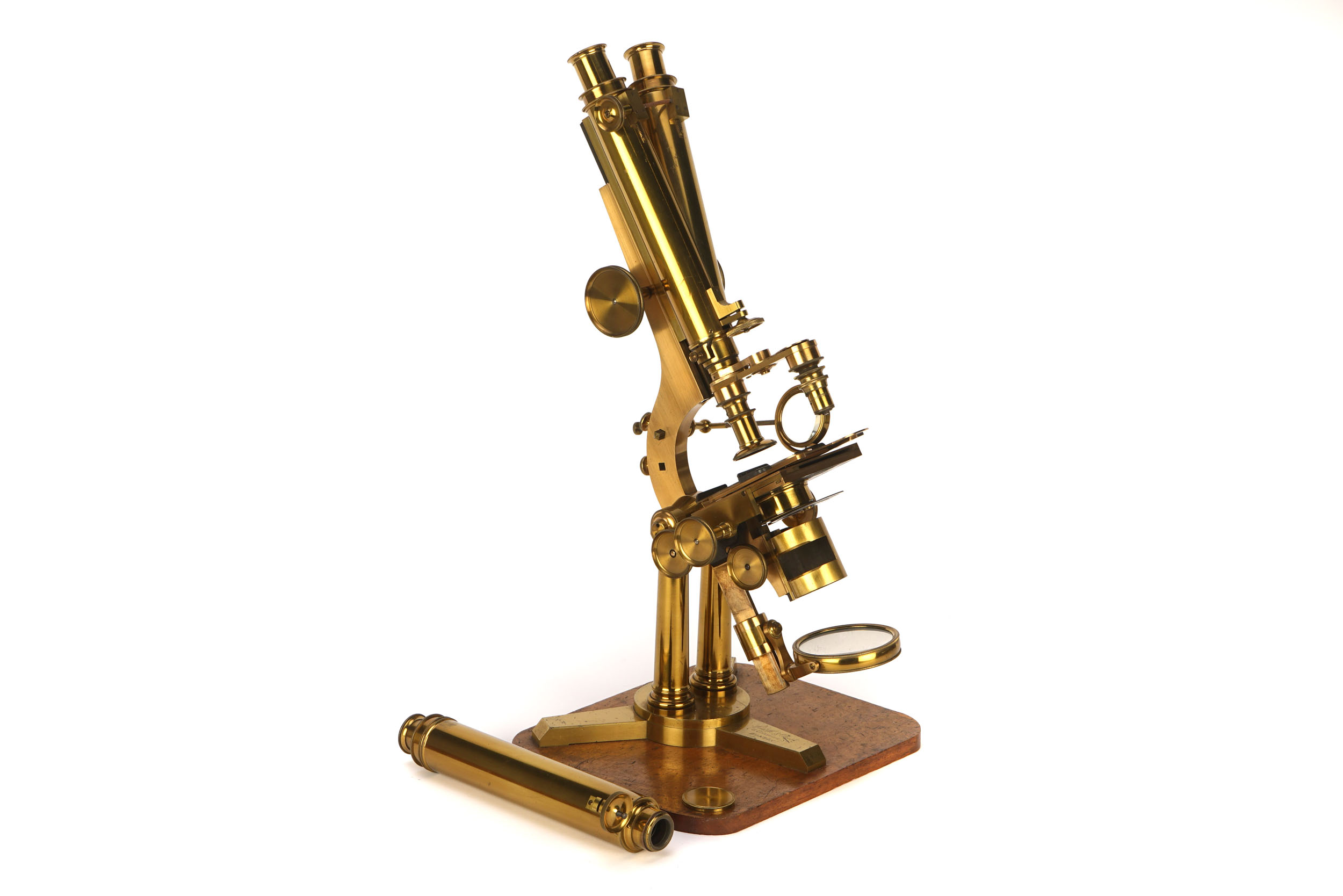 Smith Microscope Lot 313 - A Large Smith & Beck No.1 Binocular
