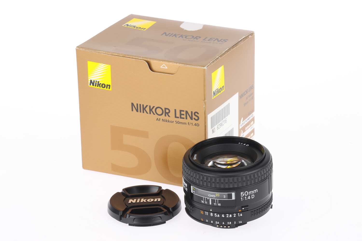 Lot 377 - A Nikon AF Nikkor f/1.4D 50mm Camera Lens,