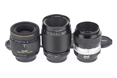 Lot 449 - A Small Selection of Nikon Mount Lenses