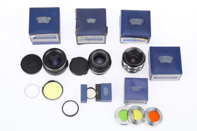 Lot 407 - A Selection of Schneider-Kreuznach Curtagon Lenses