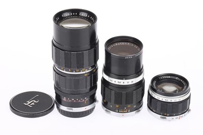 Lot 396 - A Group of Olympus Zuiko Lenses for Pen F Cameras