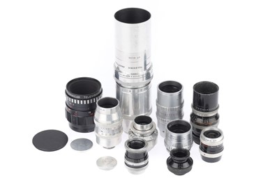 Lot 489 - A Selection of Cine Lenses