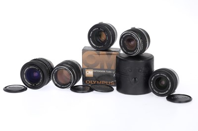 Lot 368 - A Selection of Olympus OM System Lenses