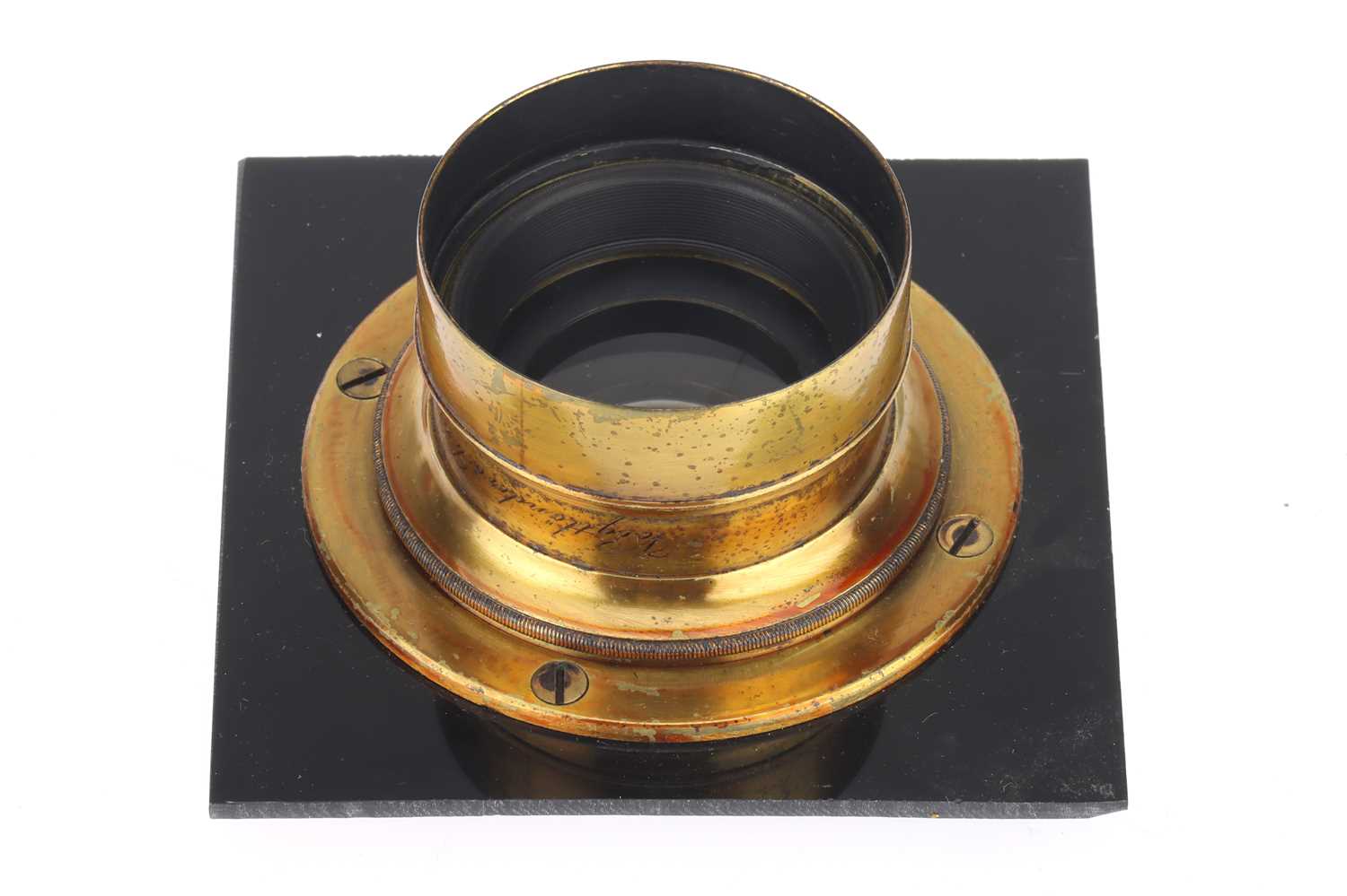 Lot 372 - A Voigtlander & Sohn Brass Barrel Lens