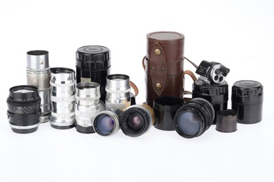 Lot 413 - A Selection of Russian Lenses