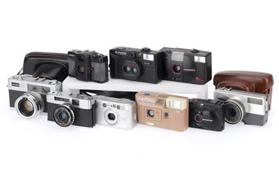 Lot 124 - A Selection of Various 35mm Film Cameras