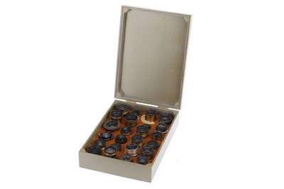 Lot 425 - A Presentation Box of Screw Mount Lenses