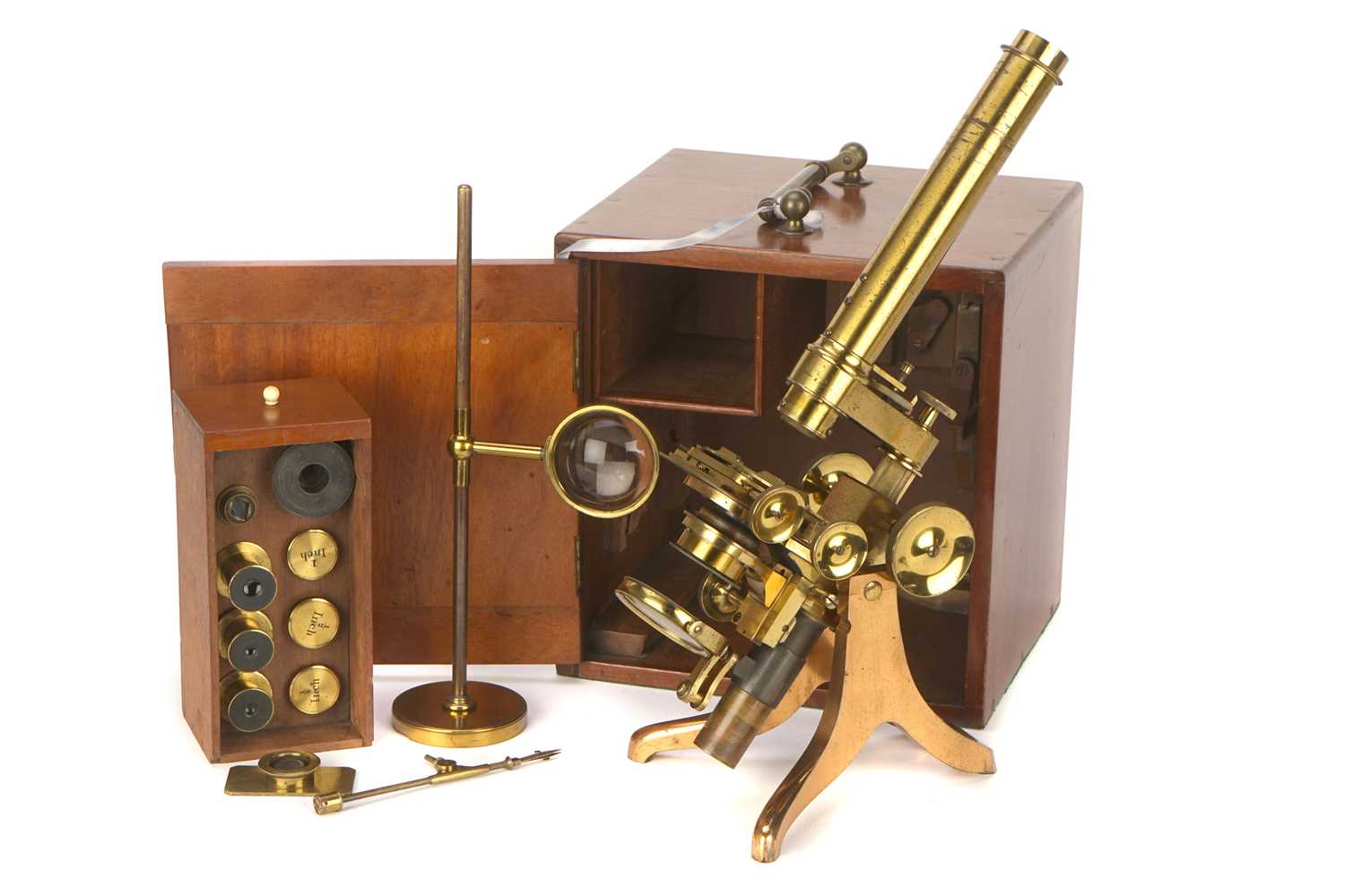 Lot 328 - A Large Compound Monocular Microscope by