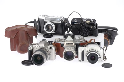 Lot 121 - A Mixed Selection of Various 35mm Film Cameras