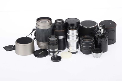 Lot 431 - A Nikon and Rangefinder Camera Lenses