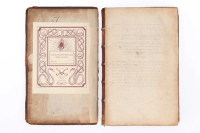 Lot 801 - Thomas Tryon, A way to health, long life and happiness, 1683