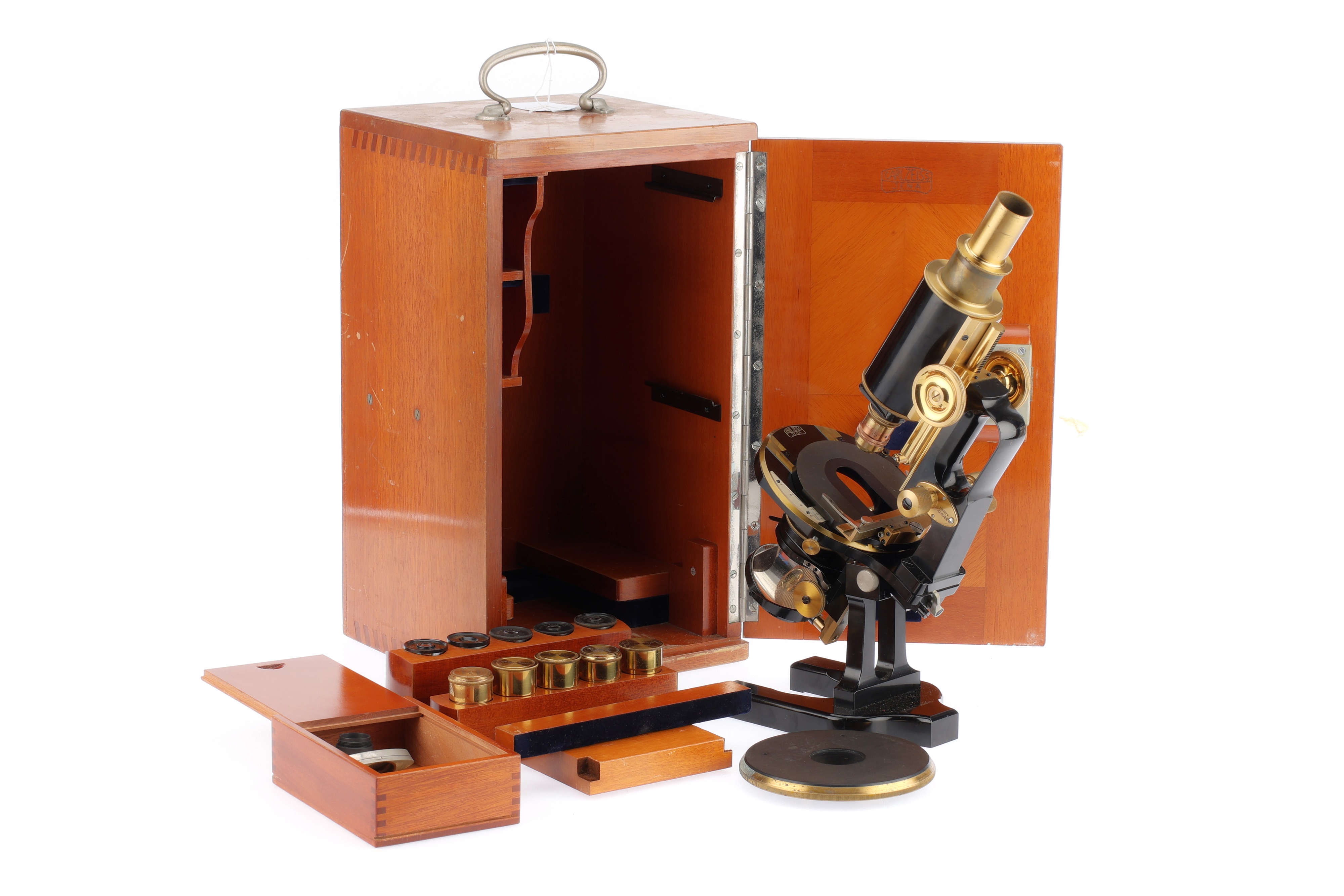 Lot 733 - Carl Zeiss Jug Handle Microscope,