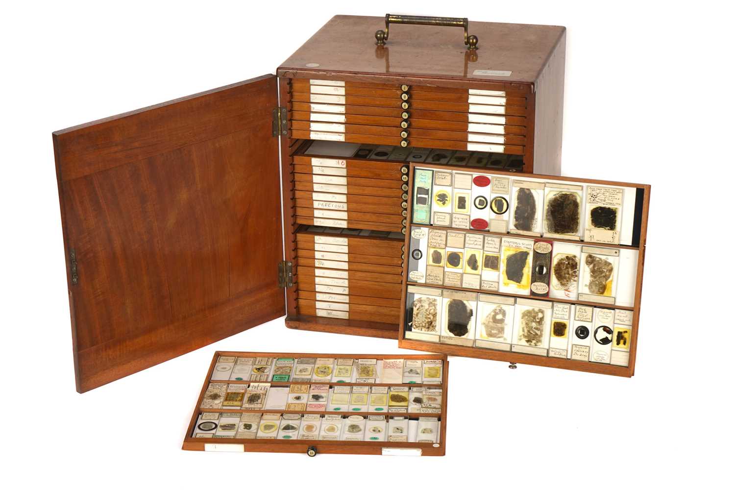 Lot 337 - A Large Cabinet of Geological Microscope Slides