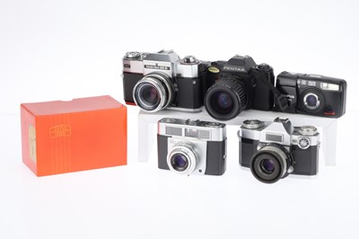 Lot 90 - A Selection of 35mm SLR and Viewfinder Film Cameras