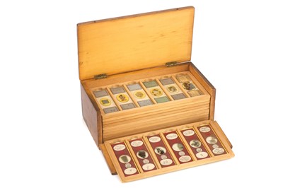 Lot 338 - A Small Cabinet of Geological Microscope Slides