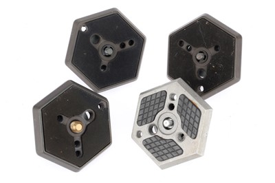 Lot 660 - A Set of Four Manfrotto  Adapter Plates