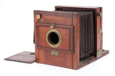 Lot 525 - A "J.H. 1884" Half Plate Tailboard Camera Body