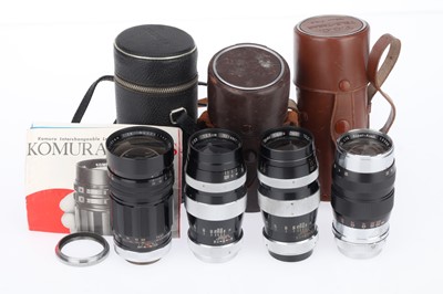 Lot 321 - A Group of Japanese Rangefinder Camera Lenses