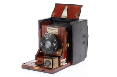 Lot 341 - A Sinclair Una Hand & Stand Mahogany & Brass Camera