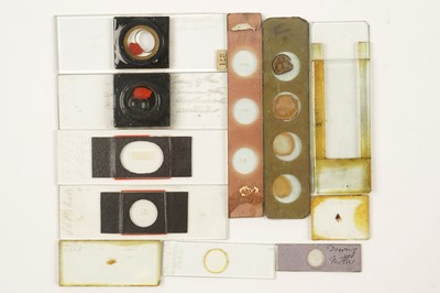 Lot 348 - A Collection of Early Microscope Slides