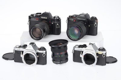 Lot 94 - A Group of Pentax SLR Cameras.