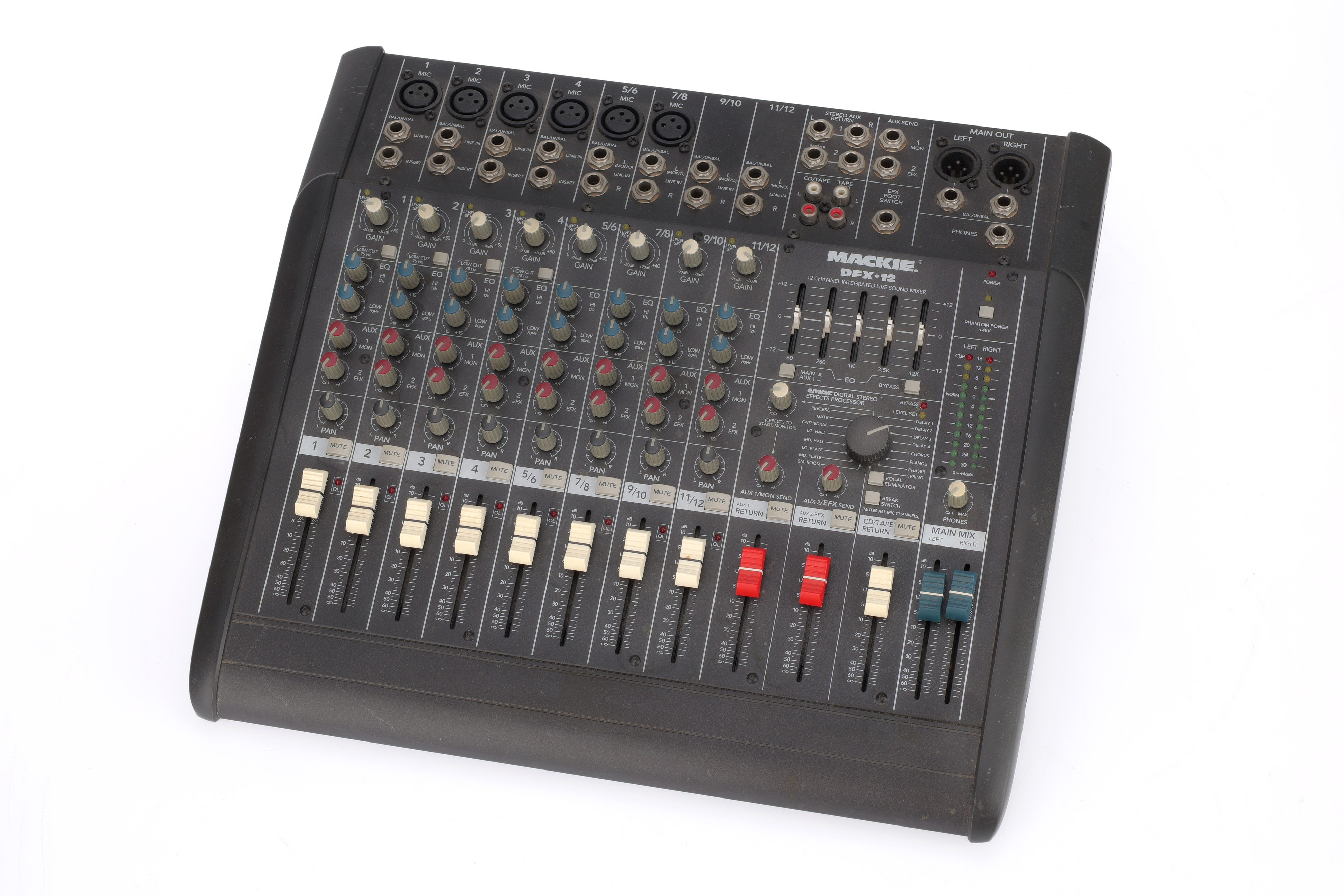 Mackie DFX-12 Sound Mixer 12 Channel Integrated sale Live Sound Tested and Working.