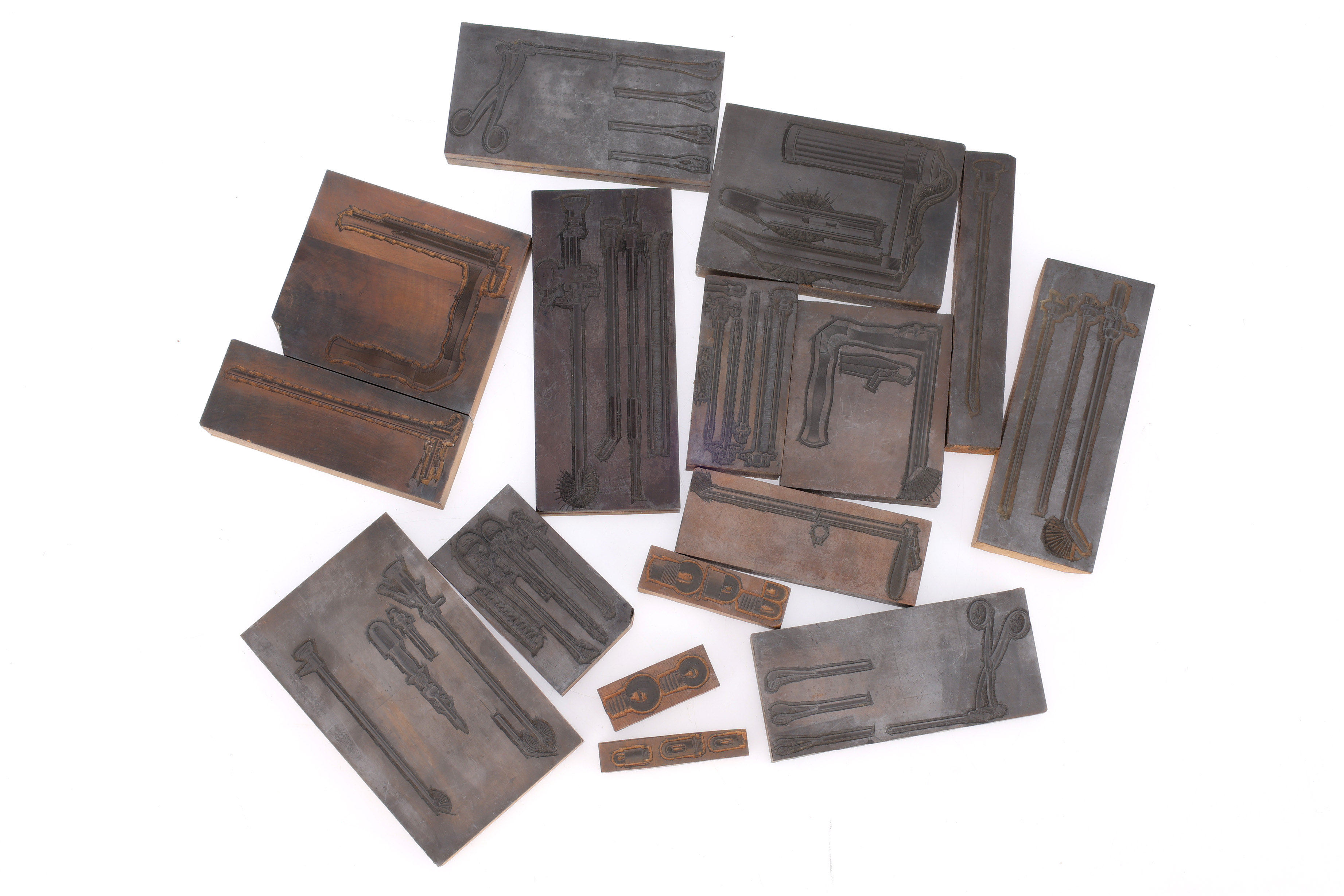 Lot 643 - Collection of Printers Blocks of medical