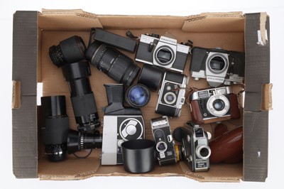 Lot 230 - A Mixed Selection of Cameras and Lenses