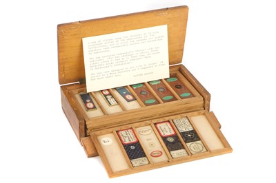 Lot 355 - A Rare Set of Exhibition Microscope Slides Owned by Carpenter & Dallinger