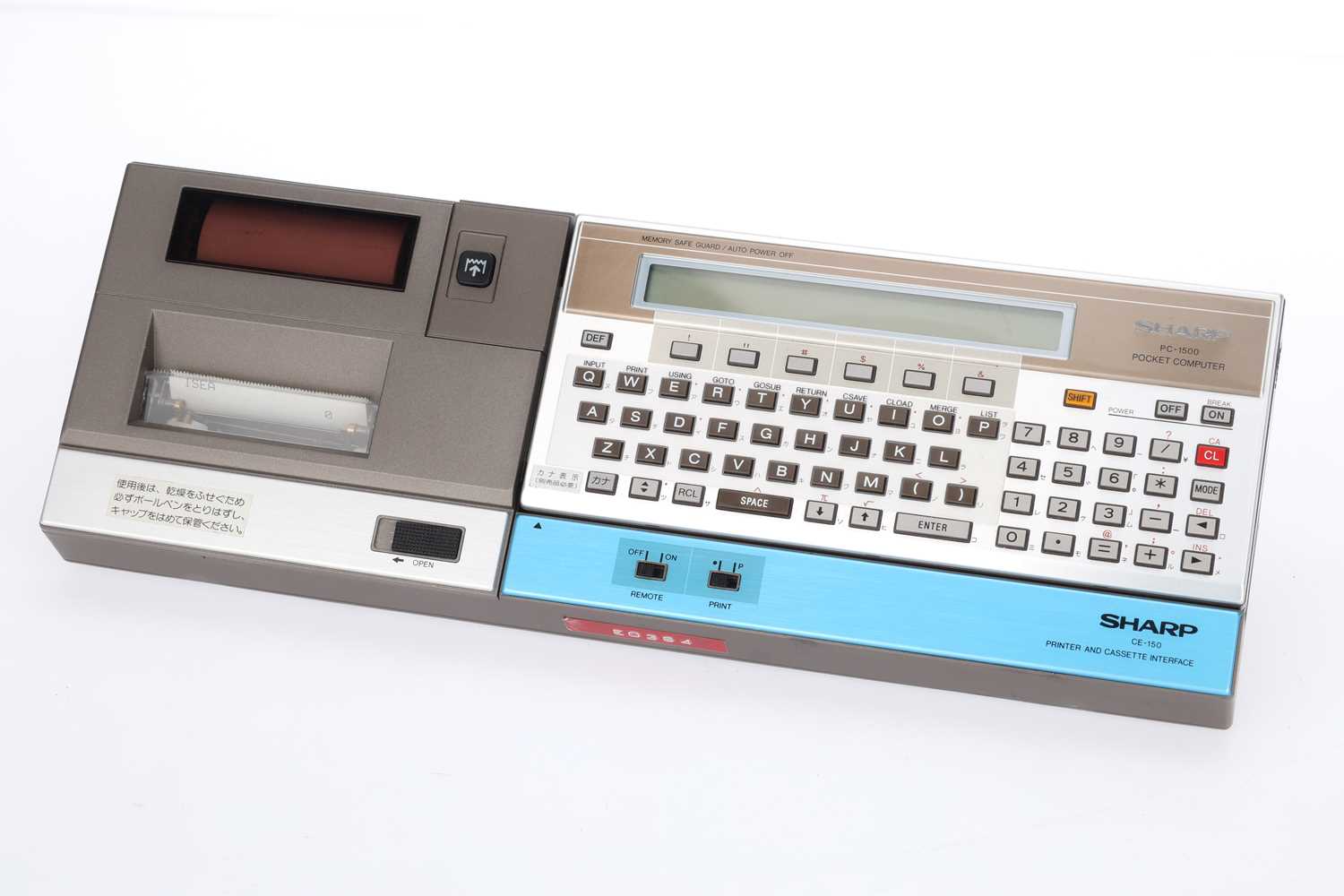 Lot 745 - A Sharp PC1500 Pocket Computer Outfit,