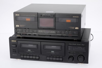 Lot 927 - A Pair of Akai Twin Cassette Decks