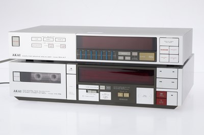 Lot 923 - An Akai Cassette Deck and Graphic Equaliser