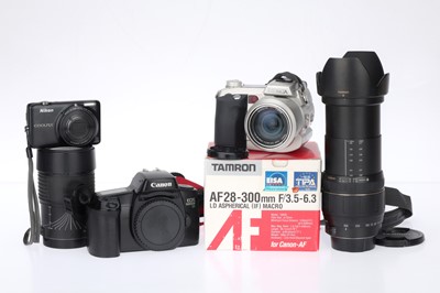 Lot 238 - A Selection of Various Cameras and Lenses