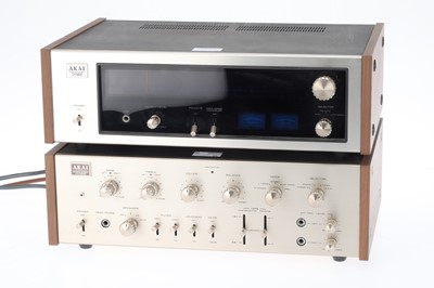 Lot 857 - An Akai Hi Fi Amplifier and Tuner