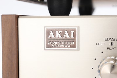 Lot 857 - An Akai Hi Fi Amplifier and Tuner