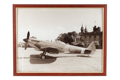 Lot 691 - A Photo of Spitfire TE311 at Knebworth