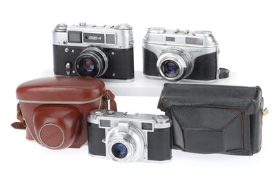 Lot 108 - A Selection of Three 35mm Rangefinder Cameras