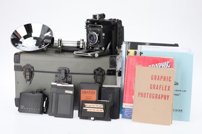 Lot 189 - A Graflex Century Graphic Medium Format Press Camera Outfit