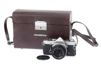 Lot 132 - An Olympus OM-1N MD 35mm SLR Camera