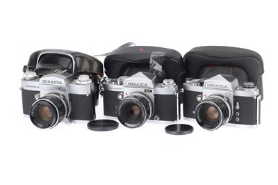 Lot 80 - A Group of Miranda 35mm SLR Cameras