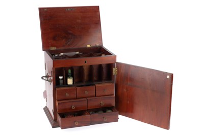 Lot 713 - A Very Large Mahogany Apothecary Chemists Chest