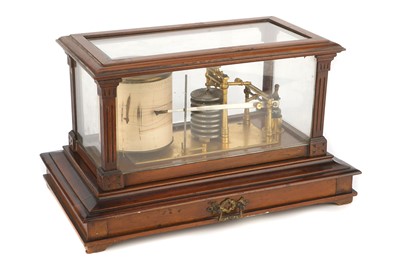 Lot 370 - A Mahogany Cased Barograph